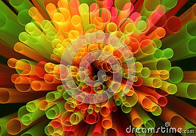 Straws abstract Stock Photo