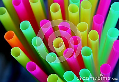 Straws Stock Photo