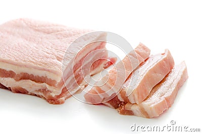 Streaky pork Stock Photo