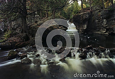 Stream of Long Abandoned Mill Stock Photo