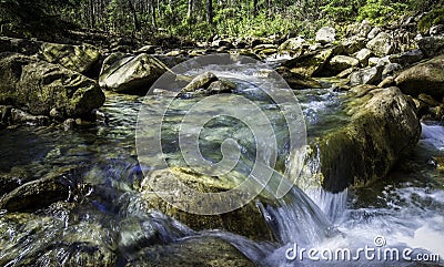 Stream in the mountains Stock Photo