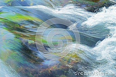 Stream rapids in a river Stock Photo