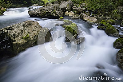 Stream and rocks Stock Photo