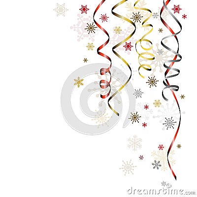 Streamer - Xmas illustration, vector background Vector Illustration