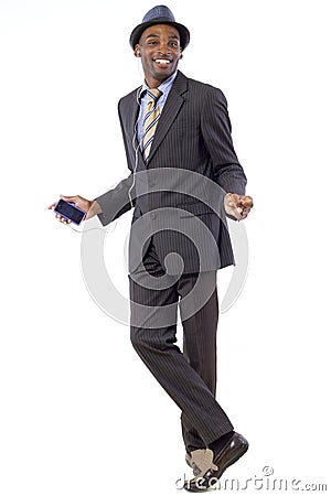 Streaming Music Stock Photo