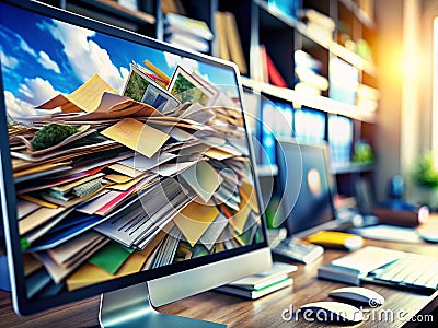 Streamline Your Digital Files A Comprehensive Guide to Efficient File Organization Storage Optimization and Waste Stock Photo