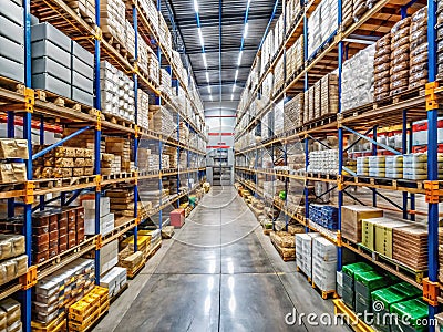 Streamline Your Warehouse Operations with an Optimized Inventory Positioning System for Faster Stock Retrieval and Stock Photo