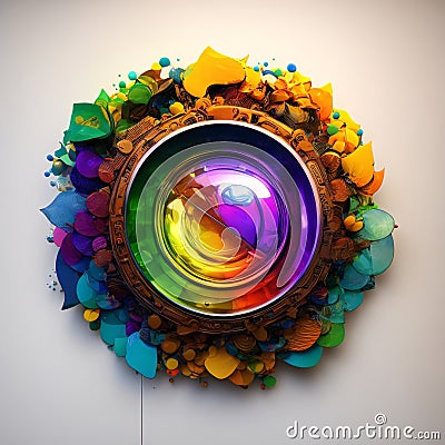 Streamlined Workflow: Embracing the Kanban Method for Agile Project cyborgagement in 8K created with generative ai technology Stock Photo