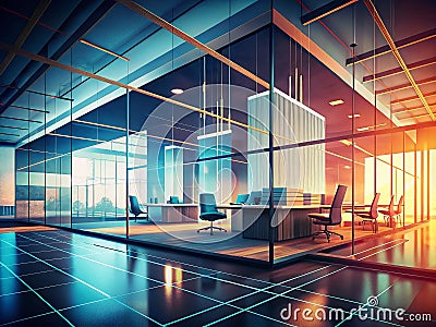 Streamlining Software Development with Agile DevOps Scrum A Visual Guide to Workflow Processes in a Modern Office Stock Photo