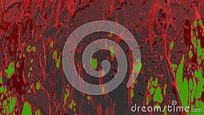 Streams of Splashing Organic Blood with Green Screen for VFX, Crime