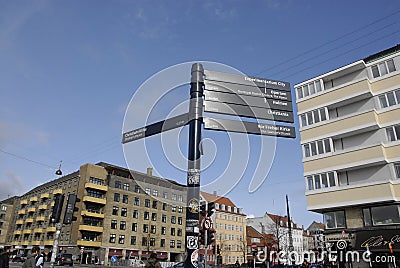 STREE NAME SIGN Editorial Stock Photo