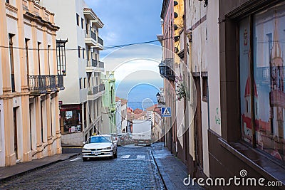 Street and Architecture Tenerife, Canary Islands. Editorial Stock Photo