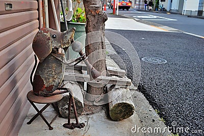 Street art in Tokyo Stock Photo