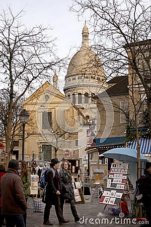 Street artist - Paris Editorial Stock Photo