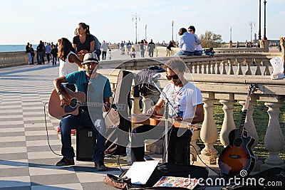 Street artists - musicians Editorial Stock Photo