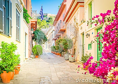 Street of Athens, Greece Stock Photo