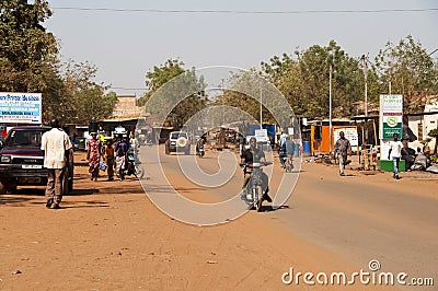 A street of Bamako Editorial Stock Photo