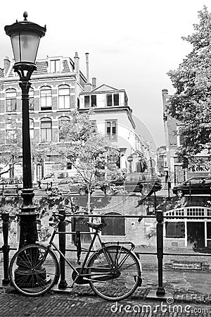 Street bicycle The Netherlands Stock Photo