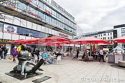 Street in Breitscheidplatz in Berlin, Germany Editorial Stock Photo