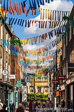 Street bunting Editorial Stock Photo