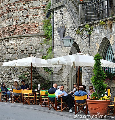 Street Cafe Editorial Stock Photo