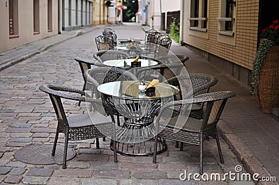 Street cafe Stock Photo