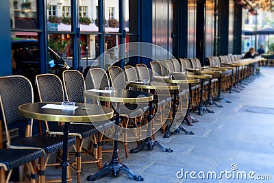 Street cafe in Paris Stock Photo
