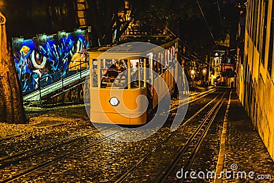 A street car in Lisbon Stock Photo