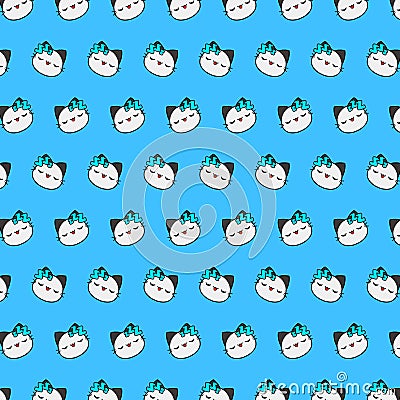 Street cat - emoji pattern 36 Stock Photo