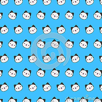 Street cat - emoji pattern 37 Stock Photo