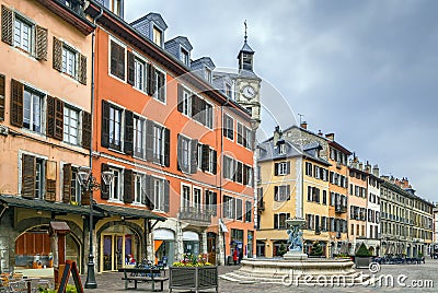 Street in Chambery, France Stock Photo