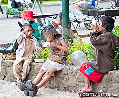 Street Children Editorial Stock Photo