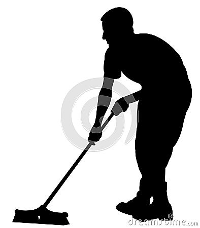 Street cleaner Vector Illustration