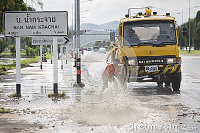 Street cleaner Editorial Stock Photo