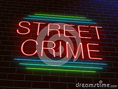 Street crime concept. Stock Photo