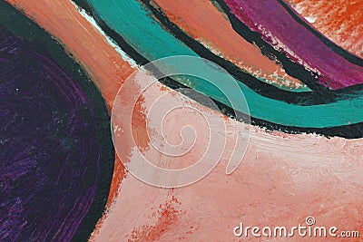 Youthful Spirit with Abstract shapes and grungy textured background. Stock Photo
