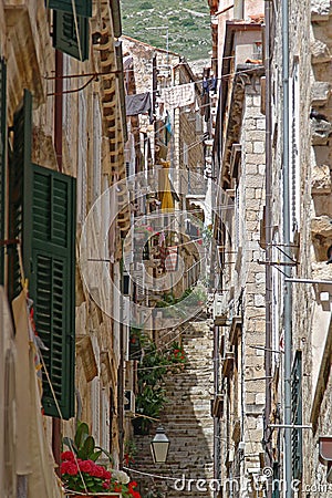Street in Dubrovnik Stock Photo