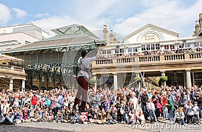 Street Entertainer Covent Garden London Editorial Stock Photo