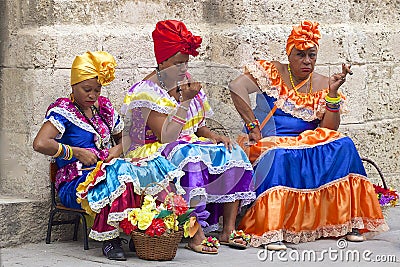 Street entertainers in Havana, Cuba Editorial Stock Photo