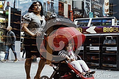 Street fashion in New York, Manhattan. Editorial Stock Photo