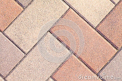 Street floor tiles as background Stock Photo