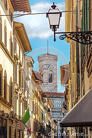 Street of Florence, Tuscany, Italy Stock Photo