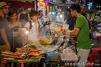 à¸ºBangkok street food,Thai Food Editorial Stock Photo