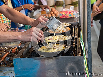 Street food in local market Stock Photo
