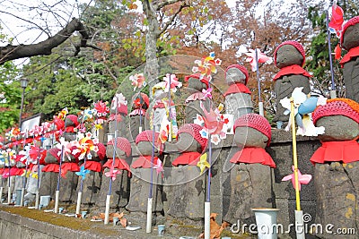 Street Jizo buddha statue Tokyo Japan Stock Photo