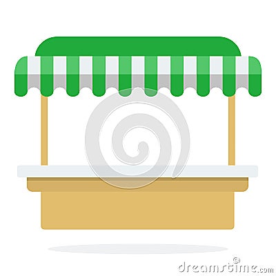 Street kiosk vector flat isolated Vector Illustration