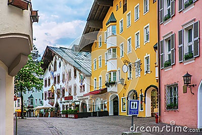 Street in Kitzbuhel, Austria Editorial Stock Photo