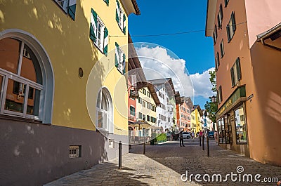 Kitzbuhel historical city center, Tyrol, Austria Editorial Stock Photo