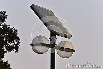 A street lamp in the park Stock Photo