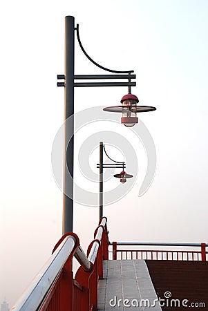 The street lamps Stock Photo